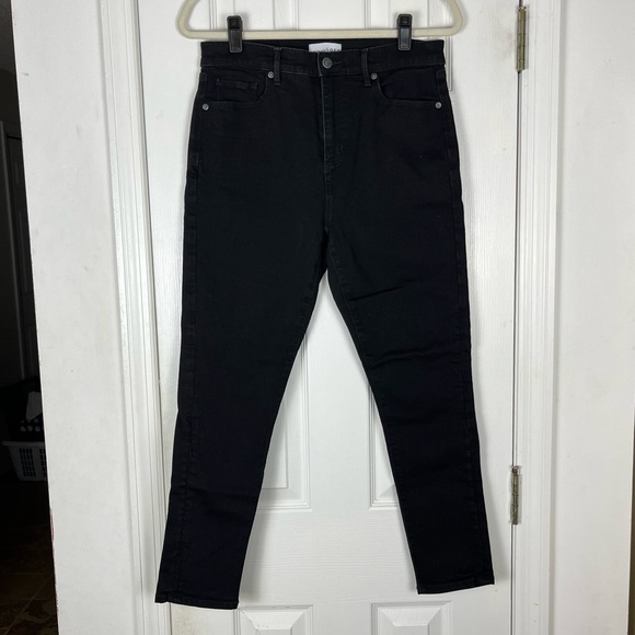 Loft The Skinny High Rise Black Stretch Denim Jeans - Picture 1 of 6